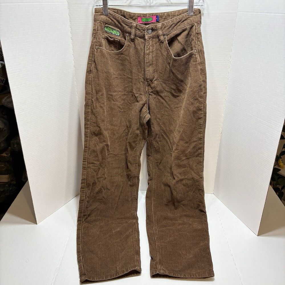 Empyre Corduroy Pants Womens 4 Brown Tori 90s Skater Retro Y2K Baggy